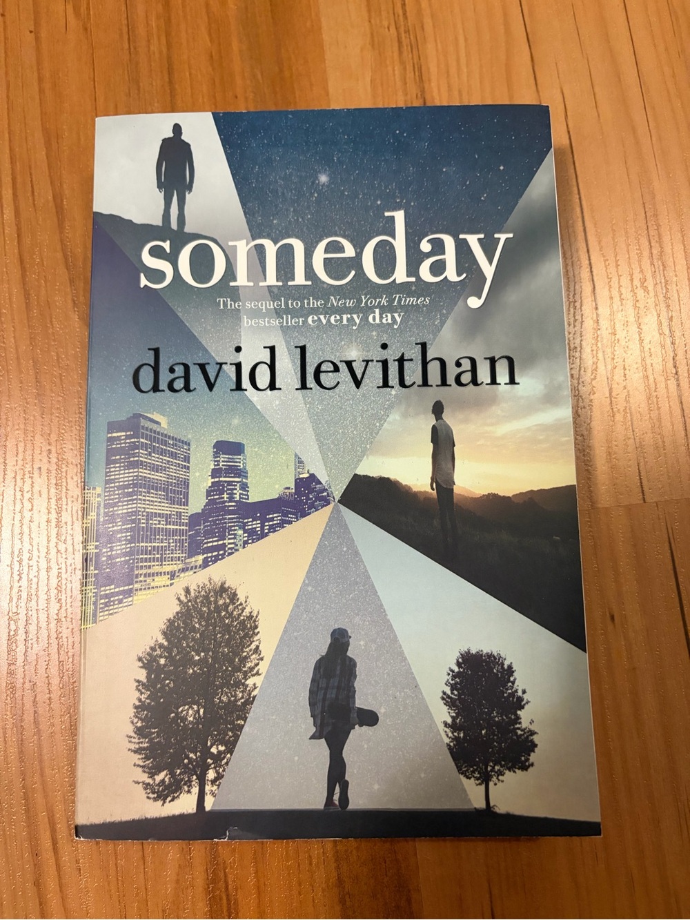 Someday by David Levithan - Blue and Cream Paperback